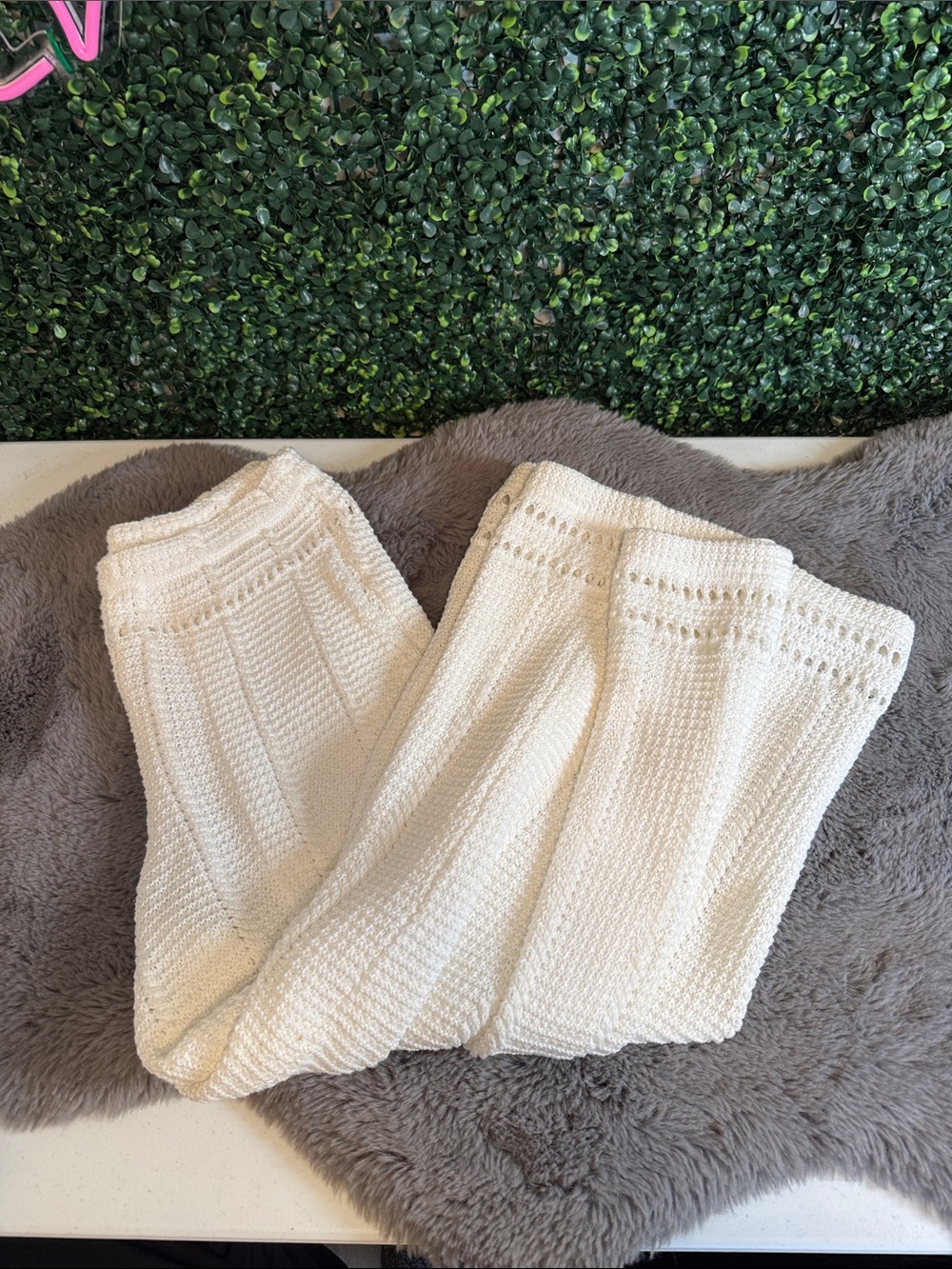 Free People Knit Wide-Leg Pants size small